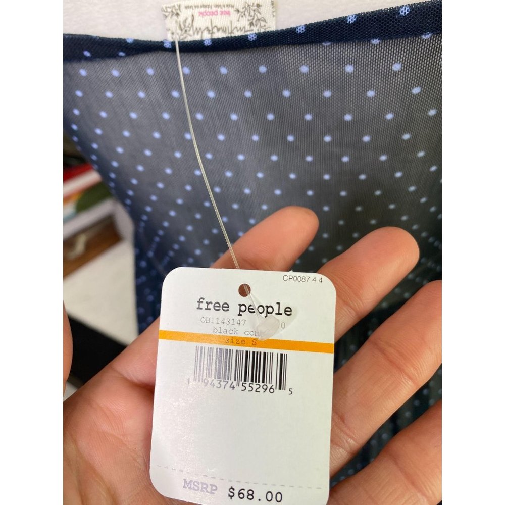 NEW Free People Madeline Slip Dress Polka Dot - Picture 11 of 11